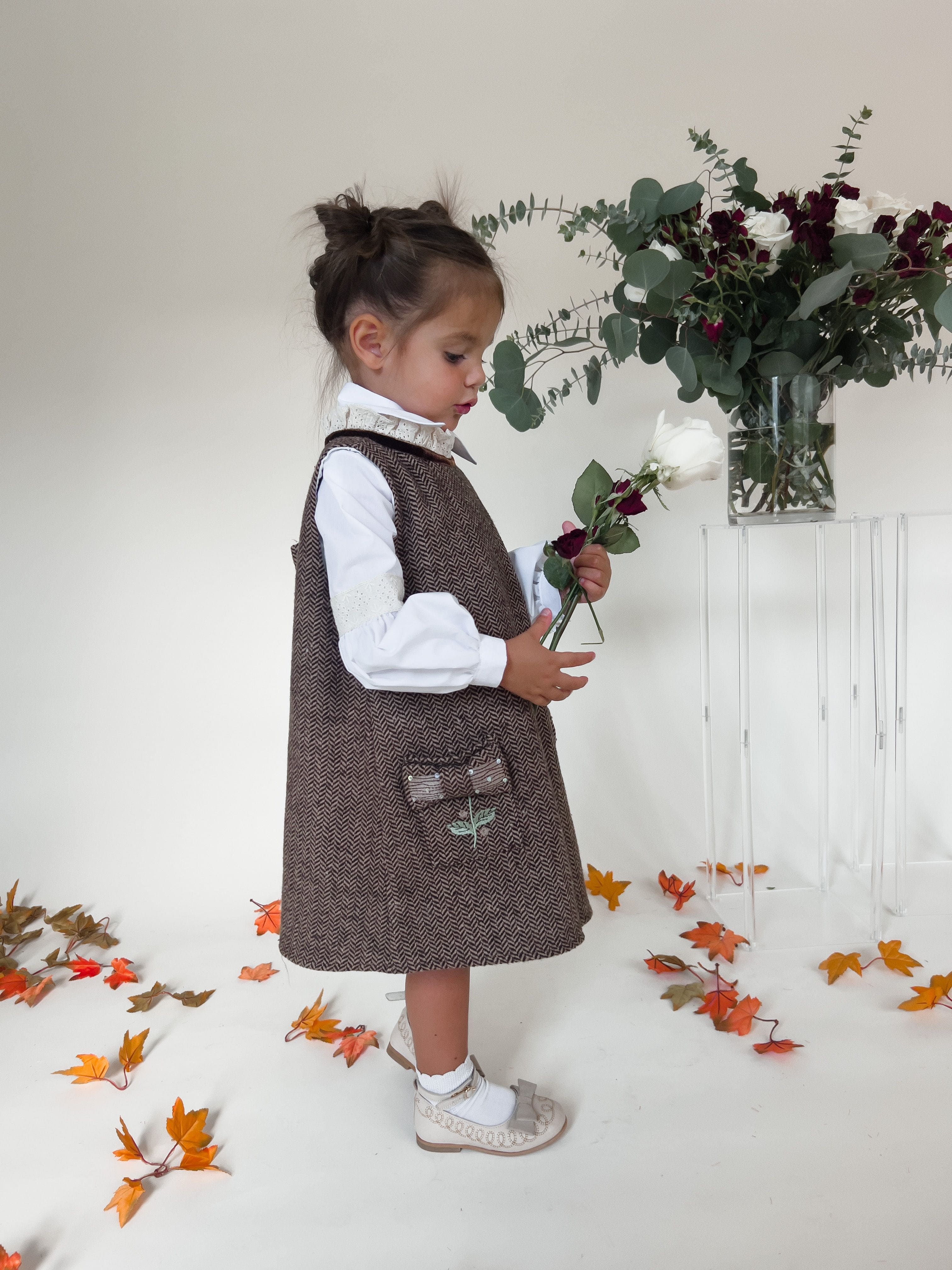 Herringbone Dress and Blouse Set - Image 14