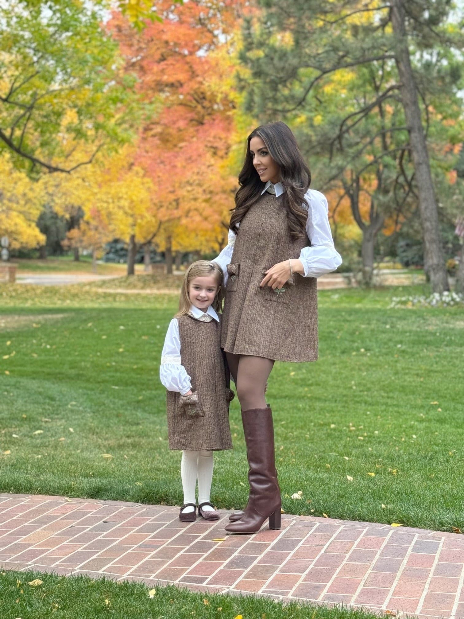 Herringbone Dress and Blouse Set - Image 15