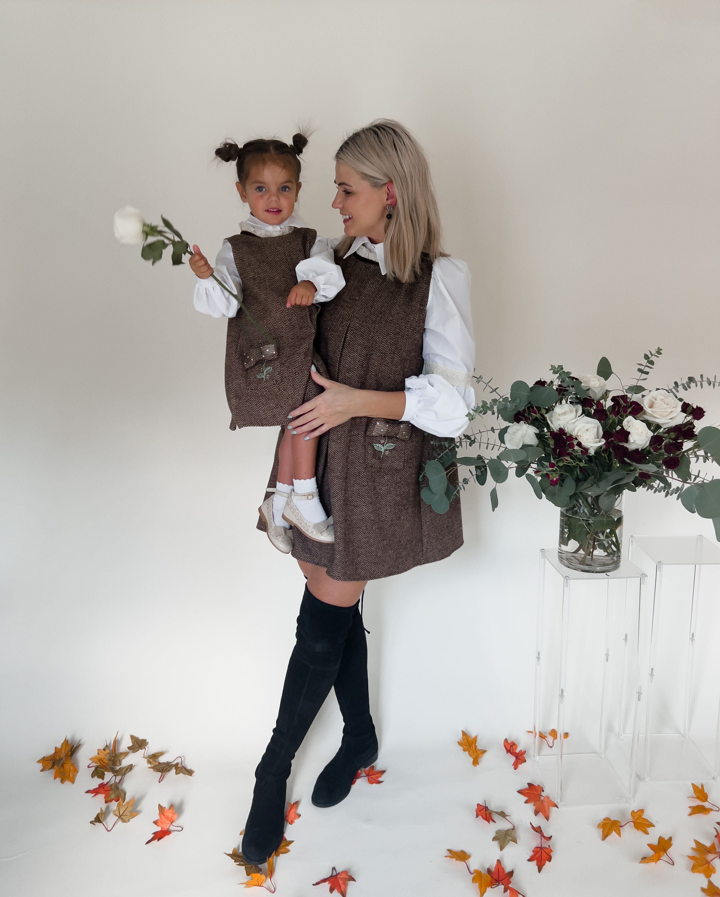 Herringbone Dress and Blouse Set - Image 16