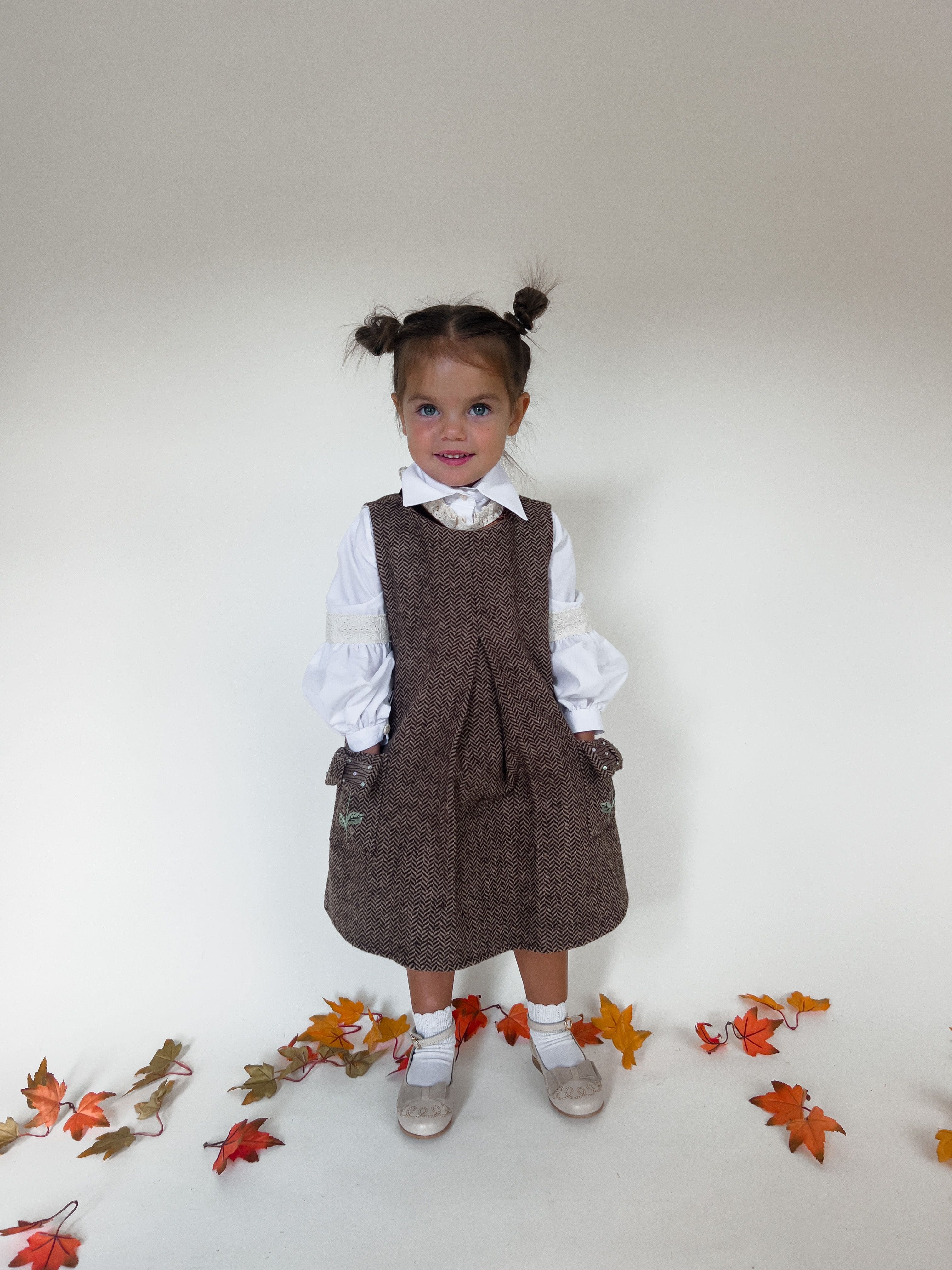 Herringbone Dress and Blouse Set - Image 17