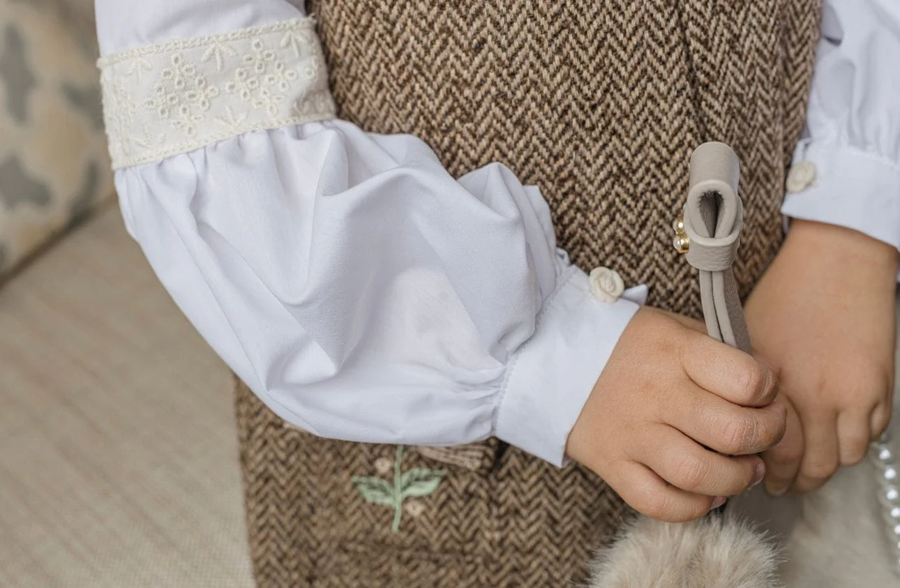 Herringbone Dress and Blouse Set - Image 9