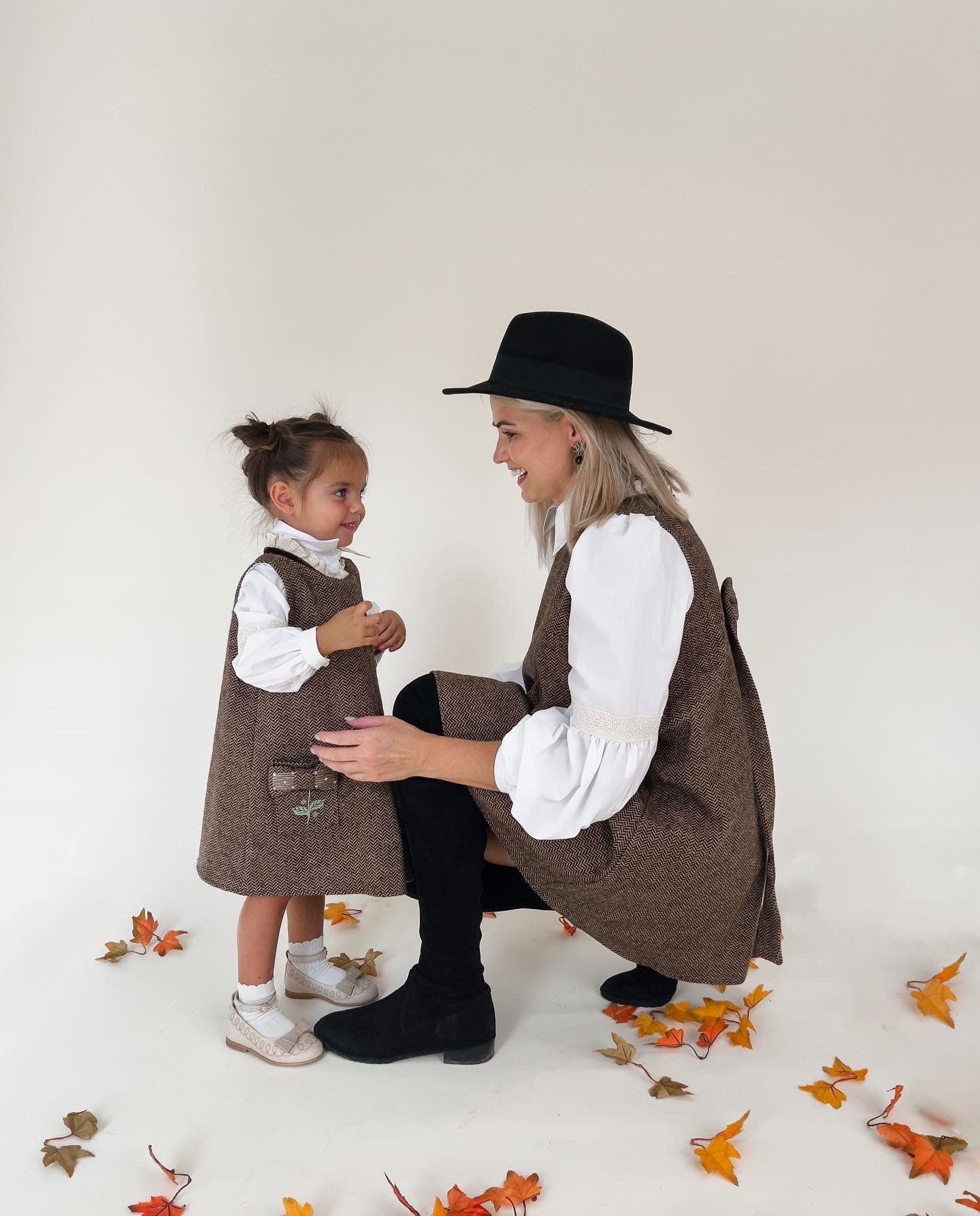Herringbone Tweed Mom Dress - Image 13