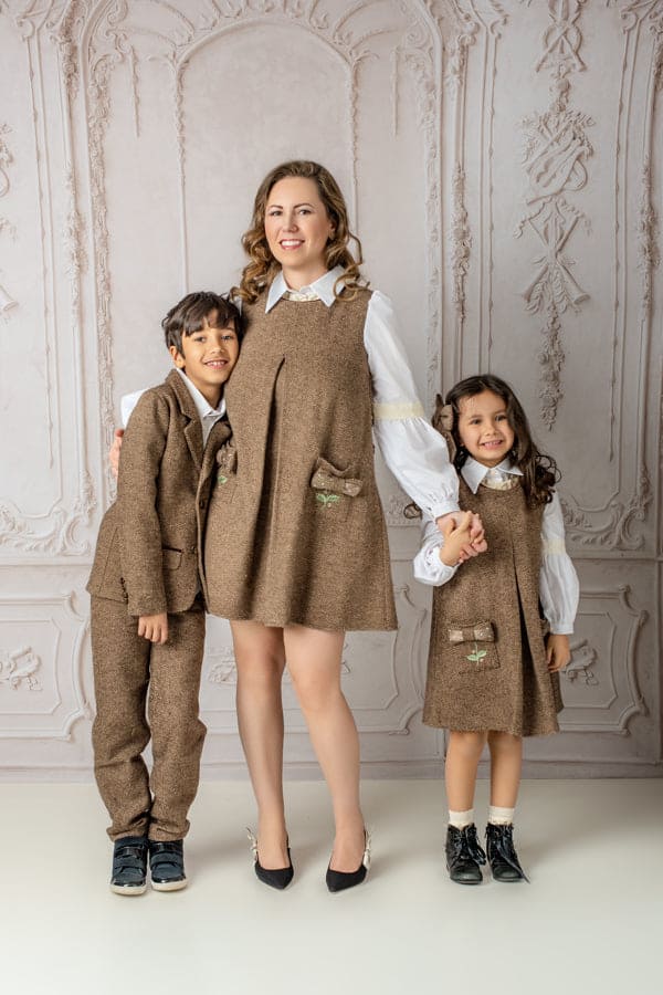Herringbone Tweed Mom Dress - Image 4