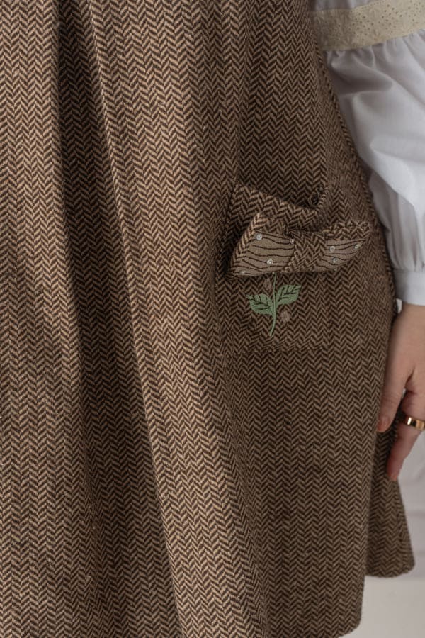 Herringbone Tweed Mom Dress - Image 5