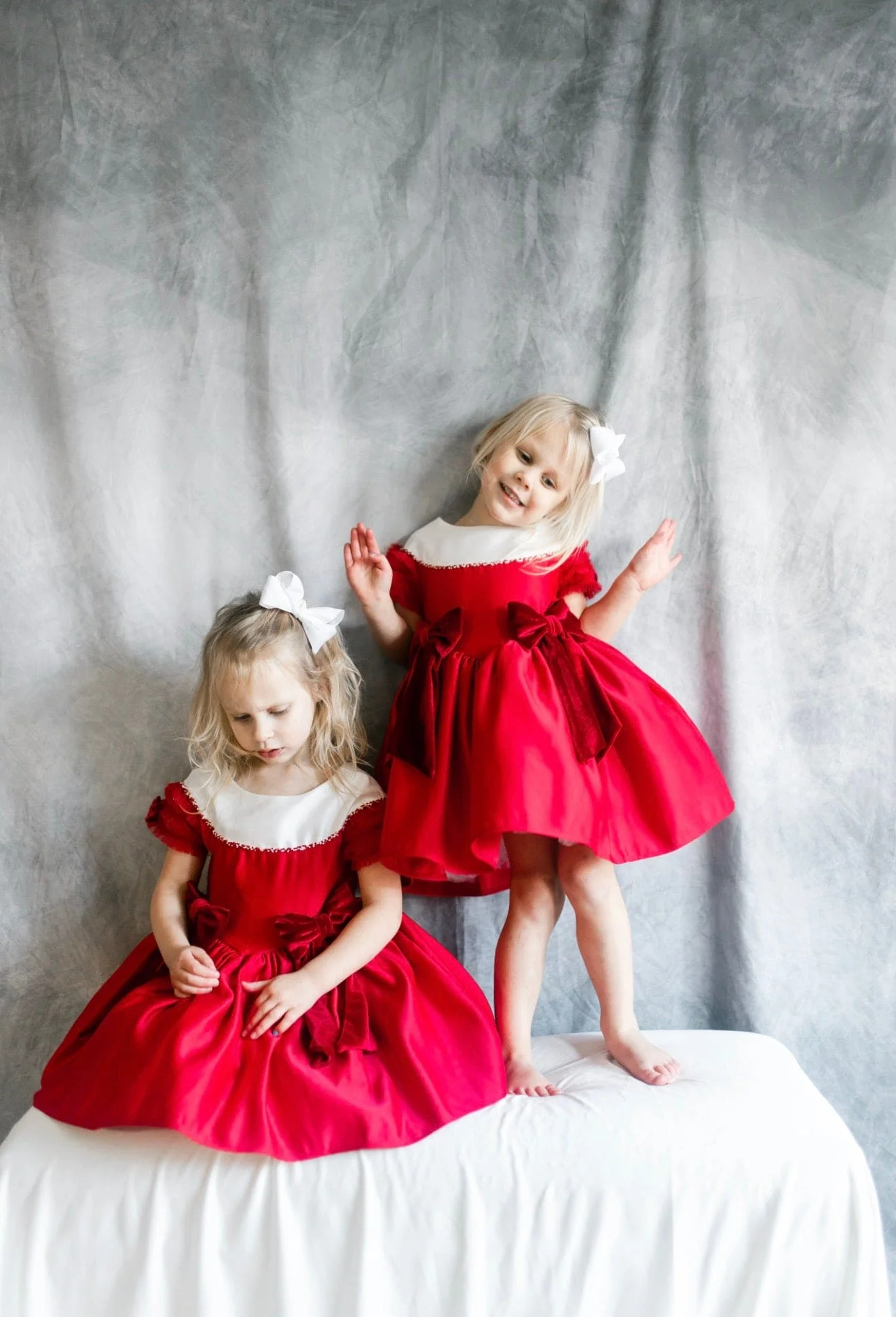 Holly Red Amad Satin Ceremony Dress - Image 8
