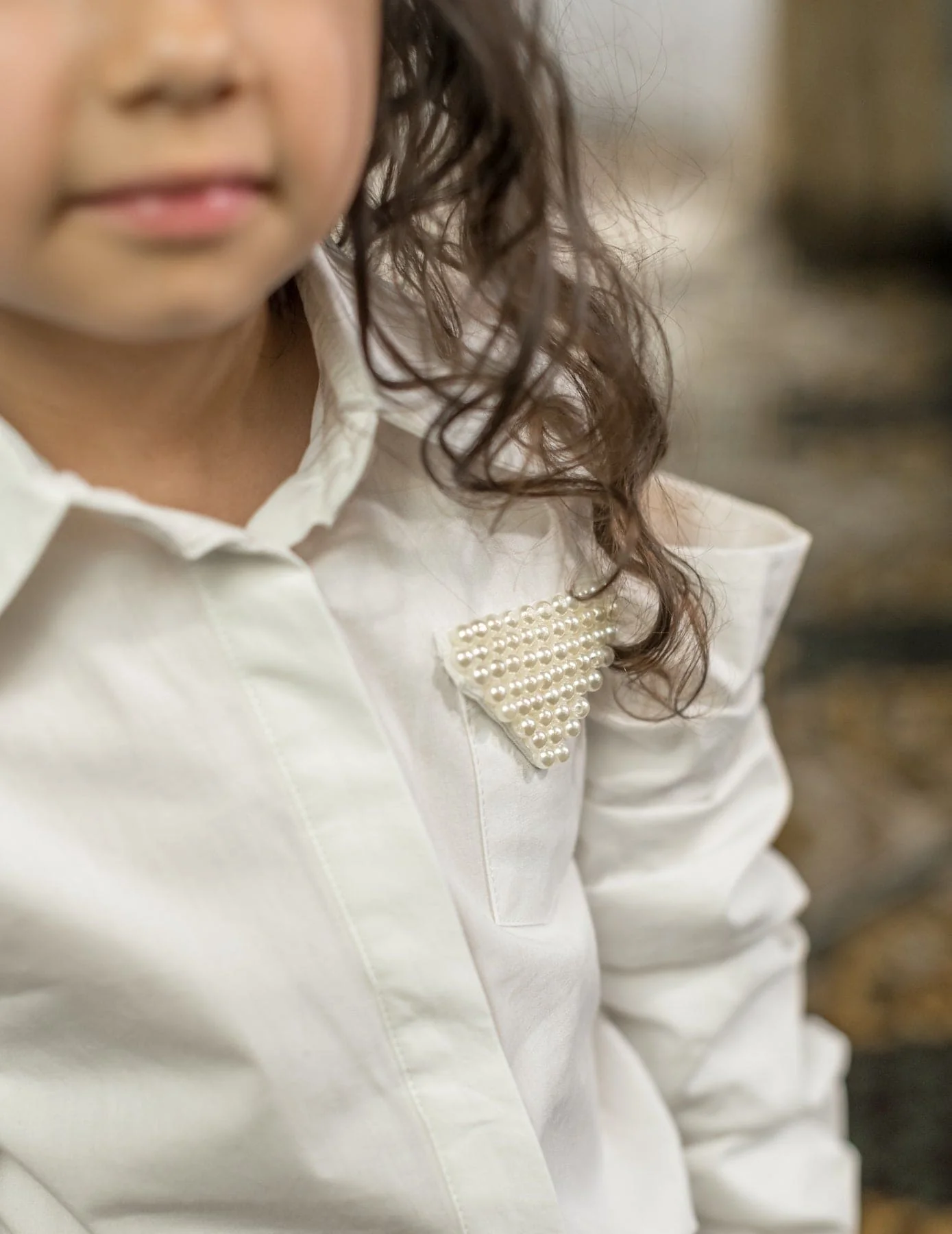 Iris White Cotton Blouse - Image 4