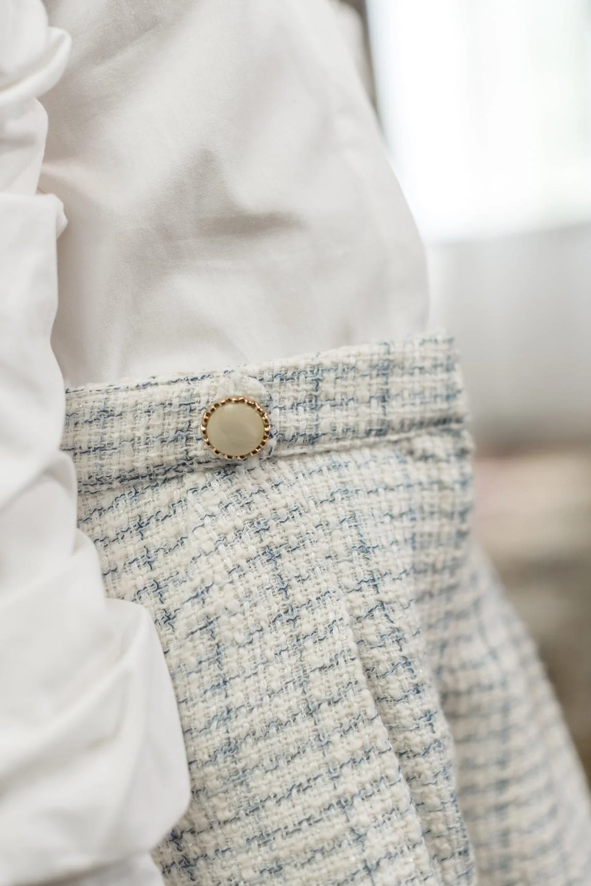 Iris Blouse and Tweed Shorts Set - Image 4