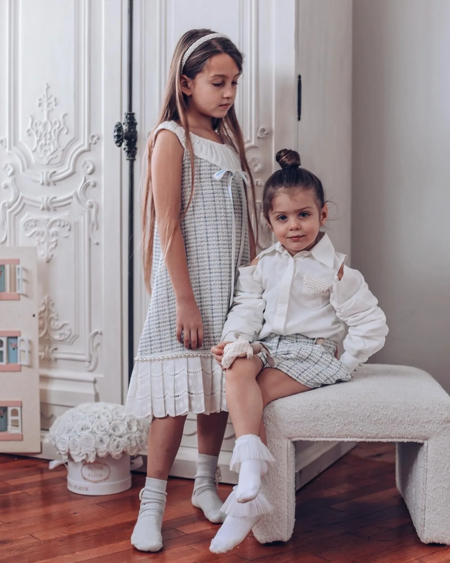 Iris Blouse and Tweed Shorts Set - Image 9