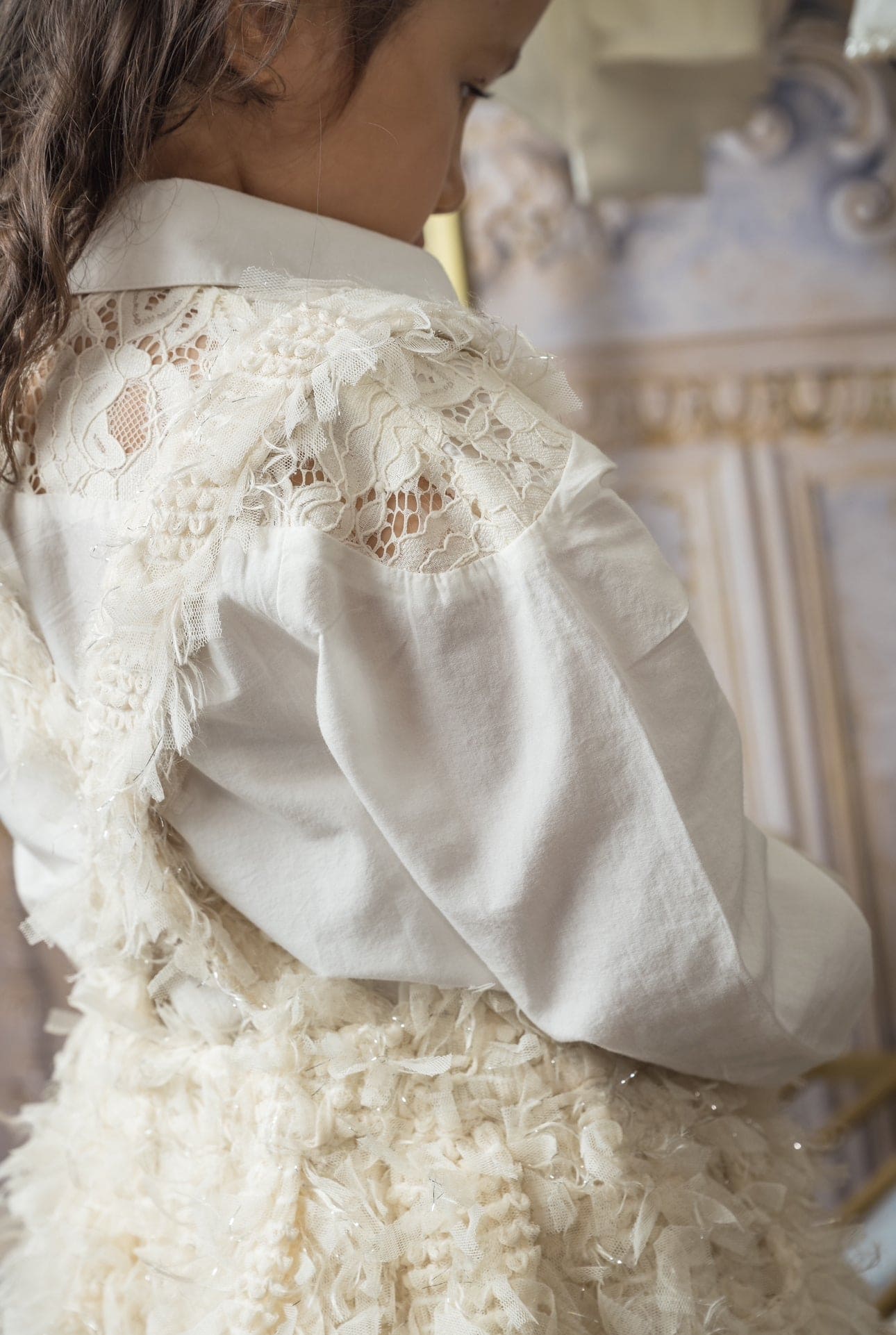 Ivanna Ivory Blouse and Skirt Set - Image 6