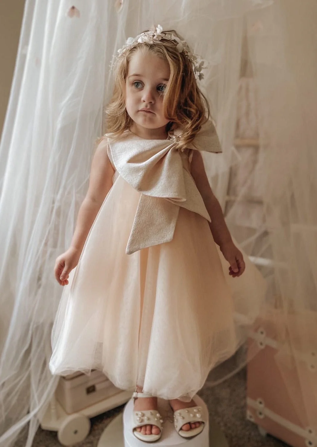 Jackie Peach Tulle Dress - Image 11