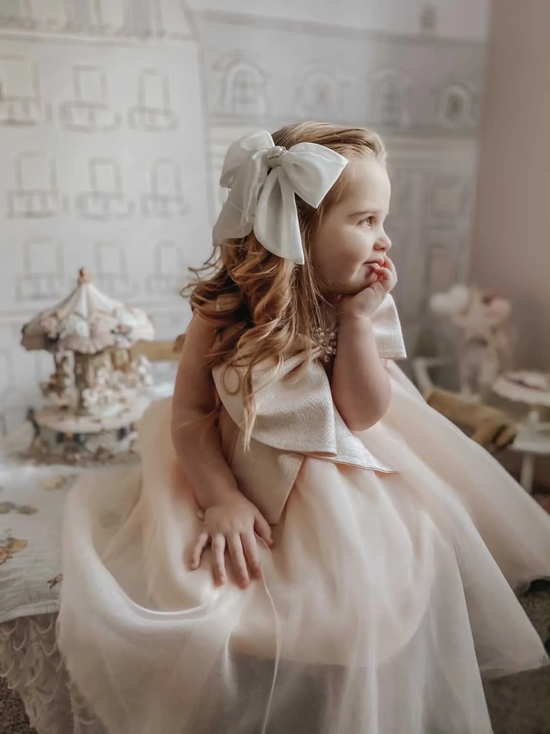 Jackie Peach Tulle Dress - Image 12