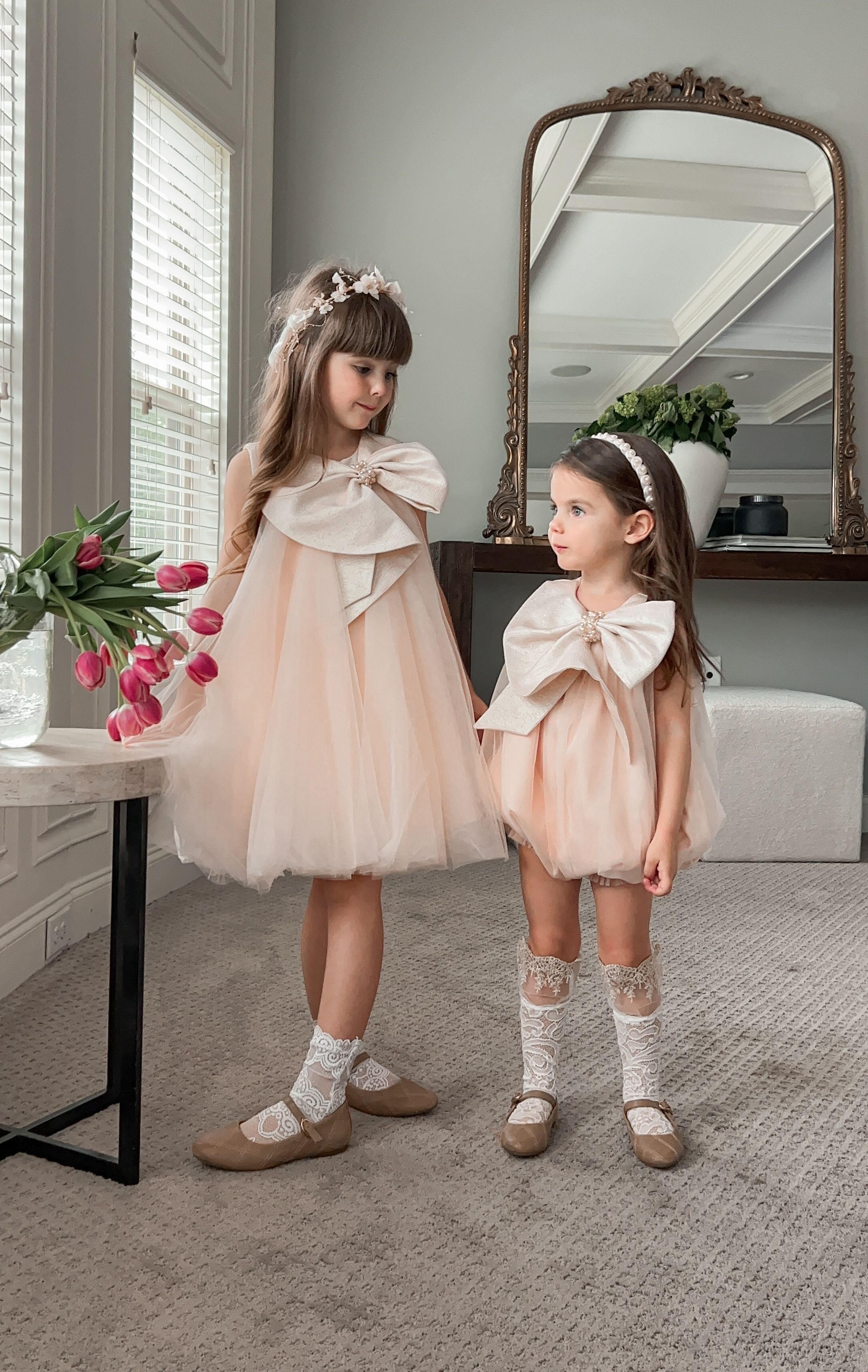 Jackie Peach Tulle Dress - Image 18
