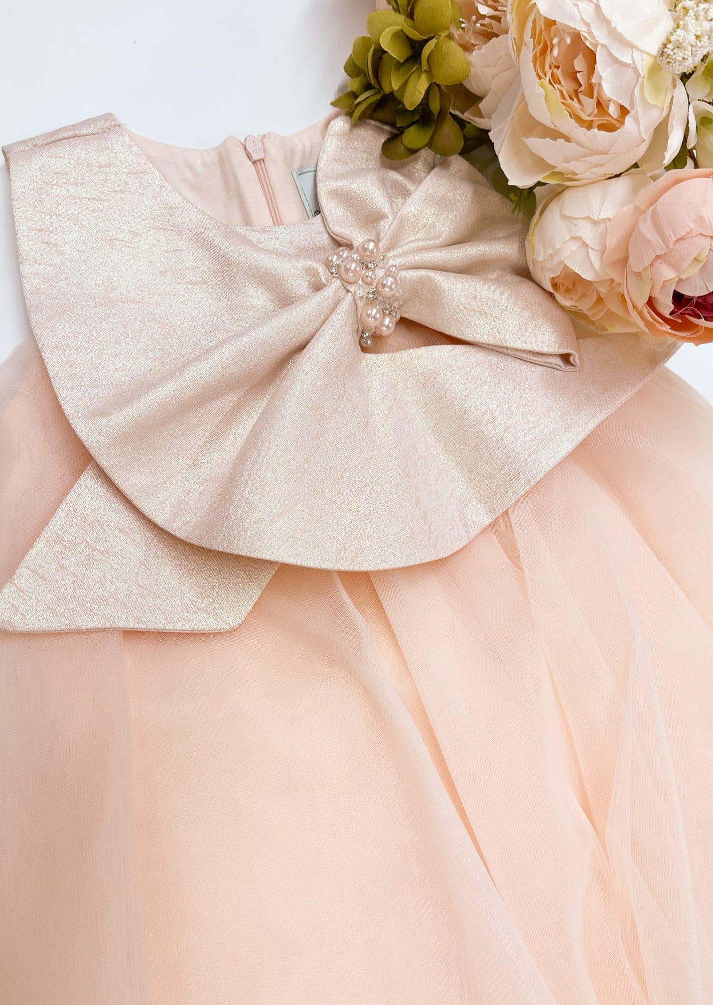 Jackie Peach Tulle Dress - Image 19
