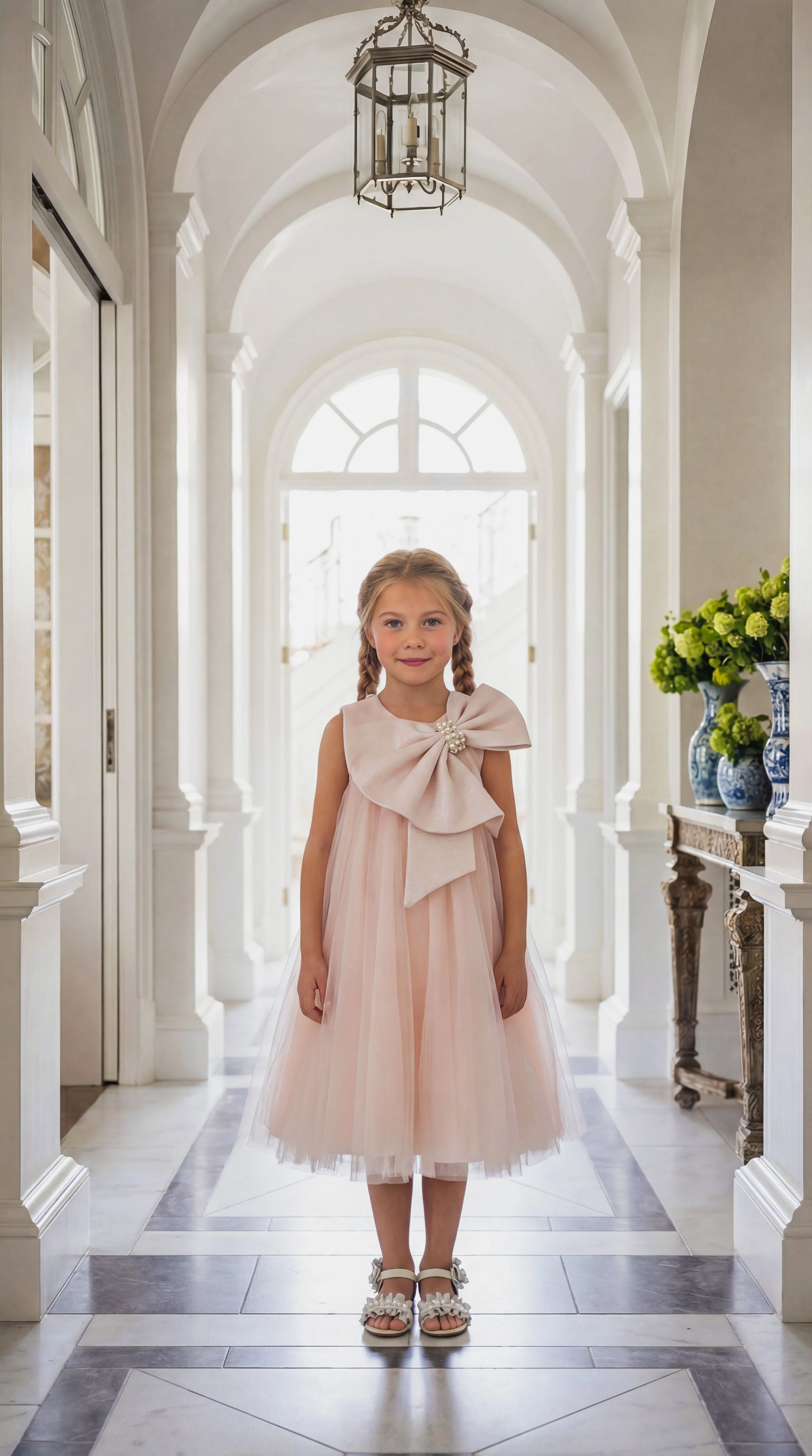 Jackie Peach Tulle Dress - Image 4