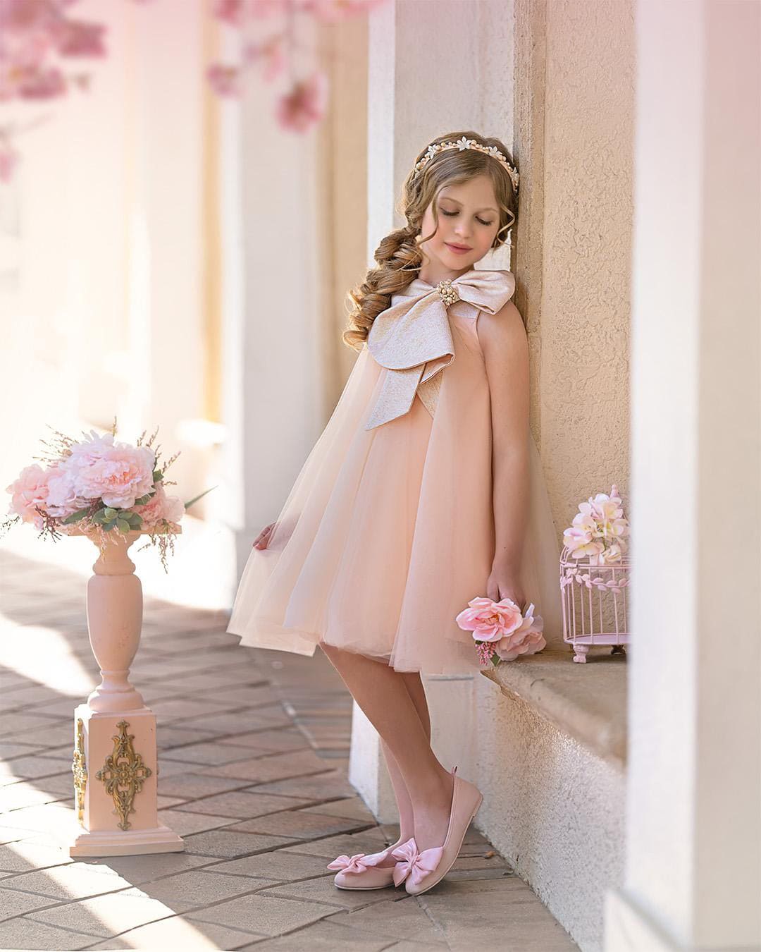 Jackie Peach Tulle Dress - Image 5
