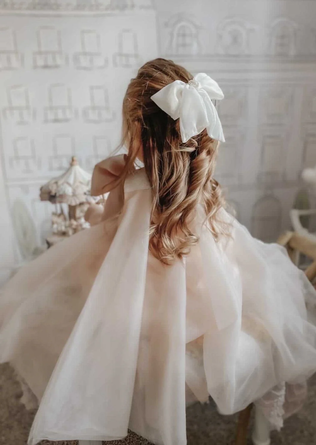 Jackie Peach Tulle Dress - Image 8