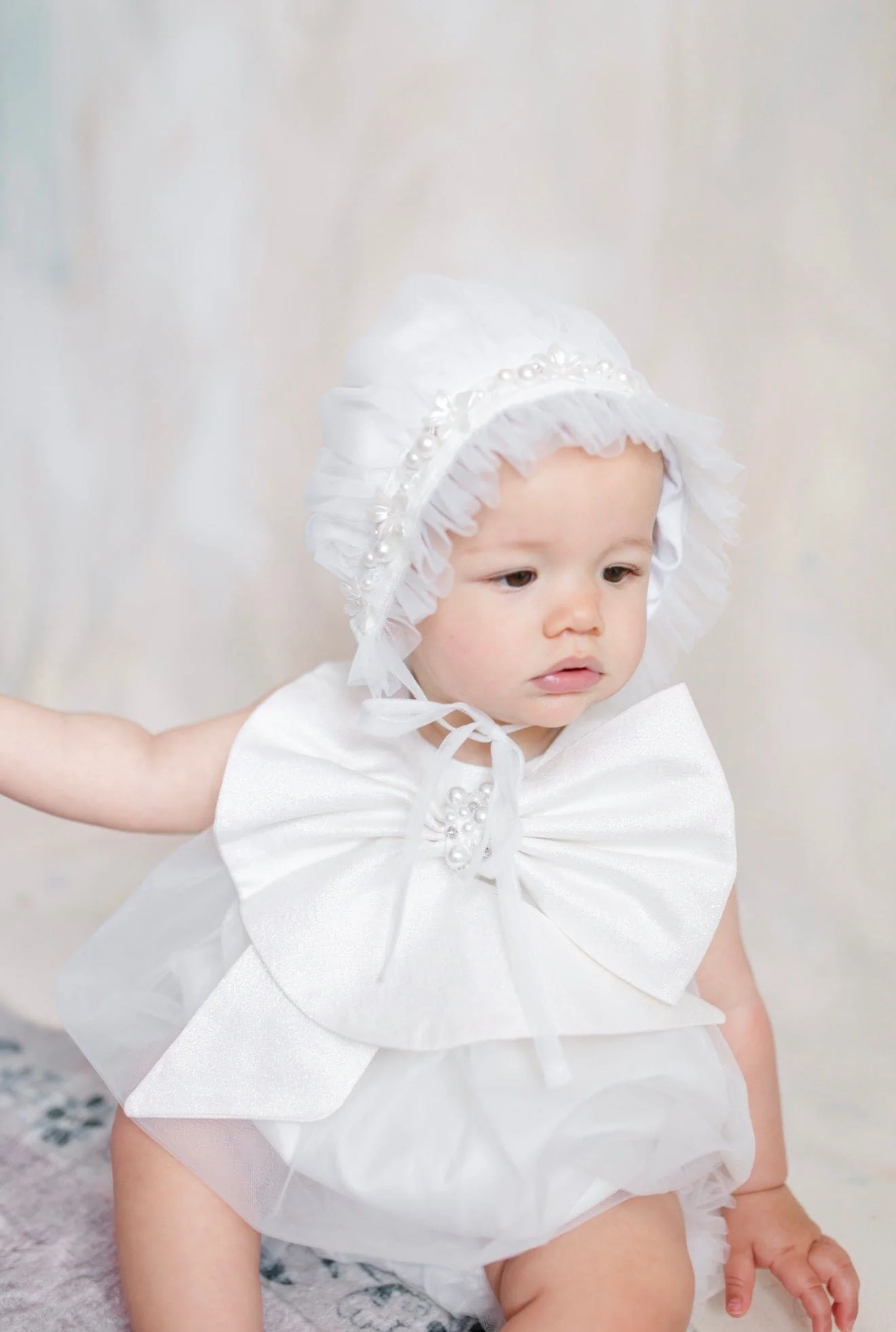 Jackie White Tulle Romper - Image 9
