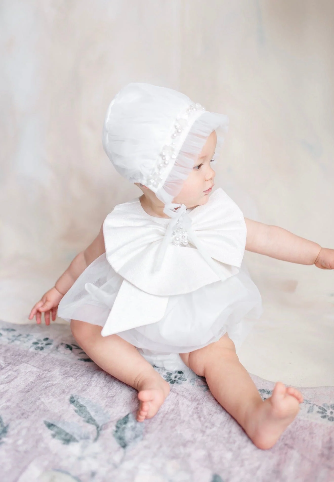Jackie White Tulle Romper - Image 12