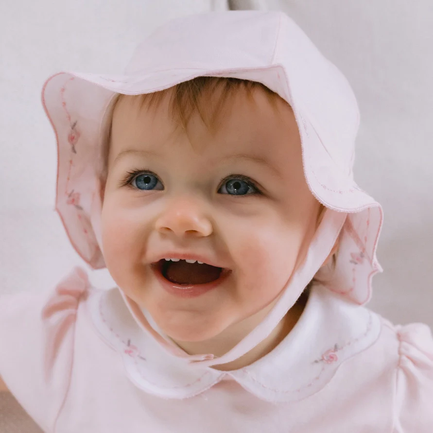 Jade Pink Girls Summer Sun Hat - Image 2