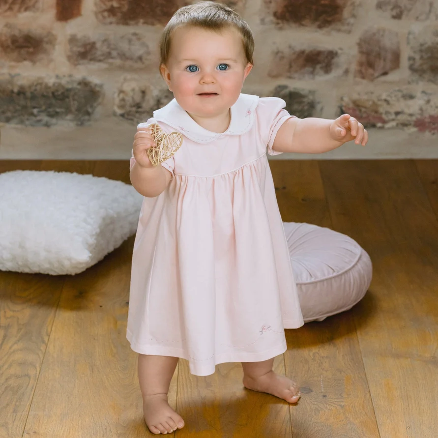 Jemima Pink Girls Pretty Summer Dress - Image 8