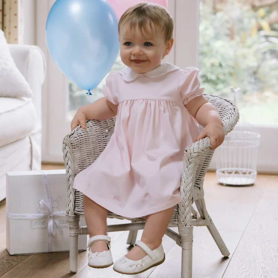 Jemima Pink Girls Pretty Summer Dress - Image 9