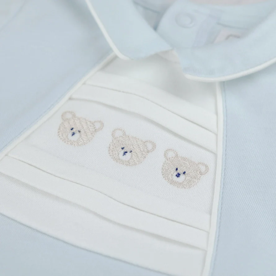Jonnie Boys Baby Blue Teddy Top and Shorts Set - Image 2