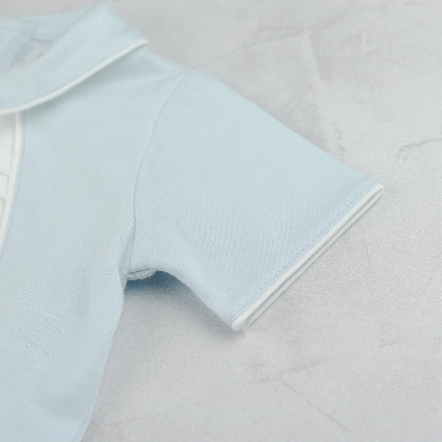 Jonnie Boys Baby Blue Teddy Top and Shorts Set - Image 4