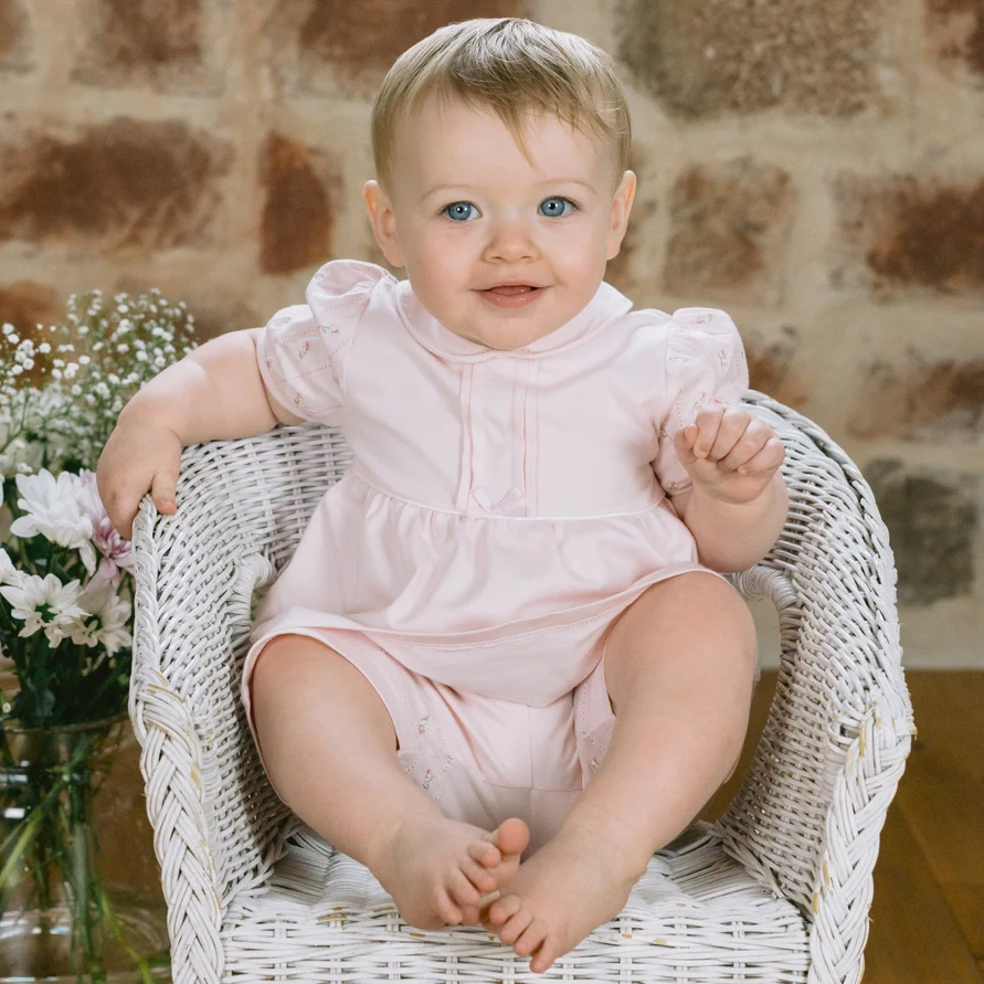 Judy Pink Girls Pretty Top and Shorts Set - Image 8