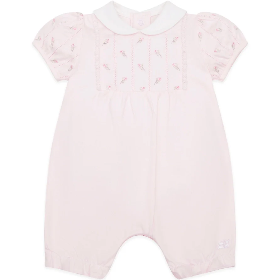 Julie Pink Baby Girls Pretty Summer Romper