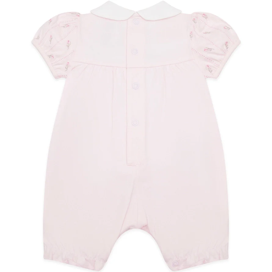 Julie Pink Baby Girls Pretty Summer Romper - Image 2