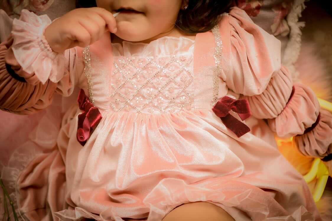 Juliette Pink Velour Dress - Image 21
