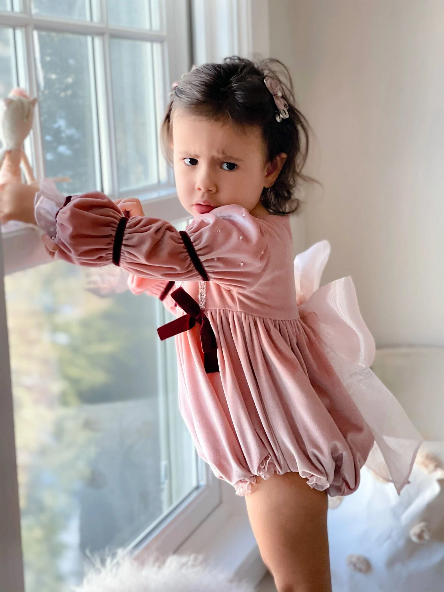 Juliette Velvet Romper - Image 5