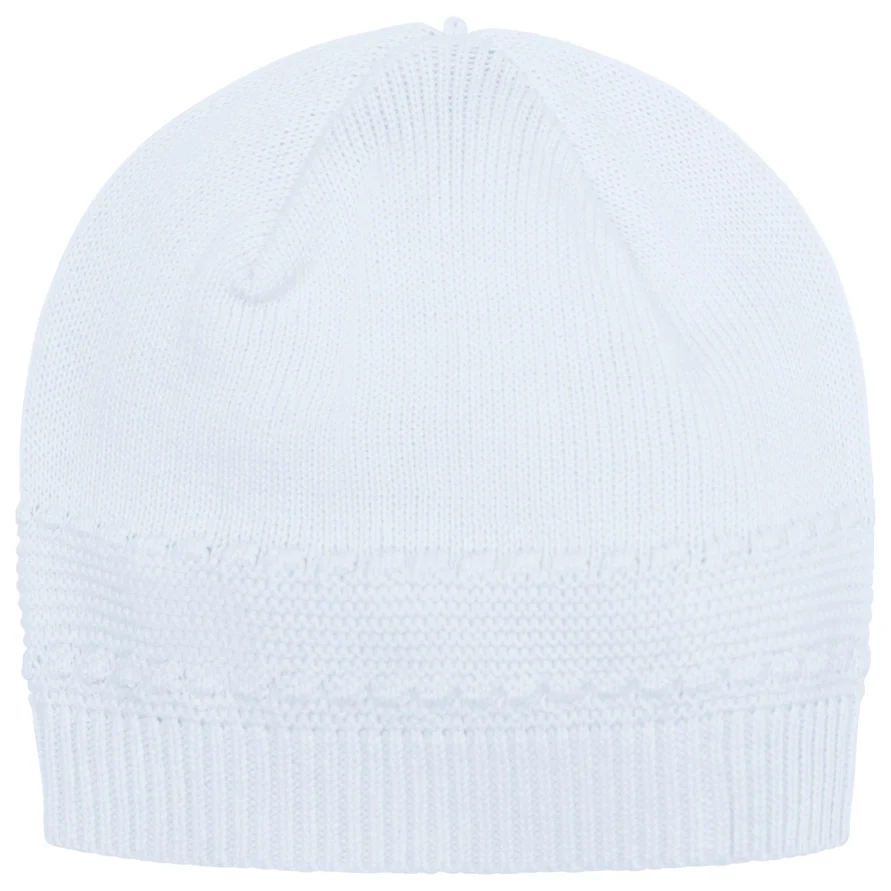 Kaleb Boys Blue Knitted All in One & Hat Set - Image 4