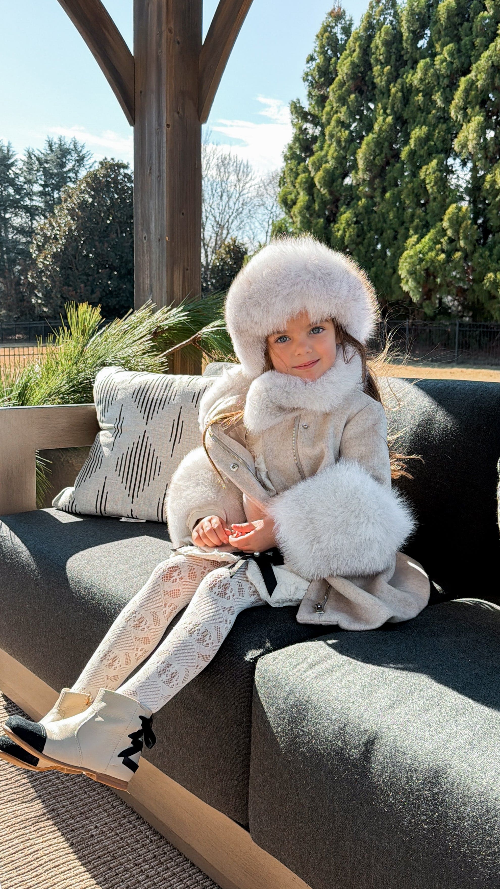 Karenina Kids' Fur Hat - Image 2