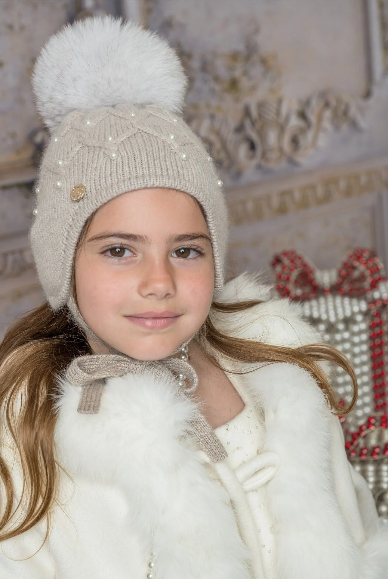 Karenina Pearl Aviator Hat - Image 3