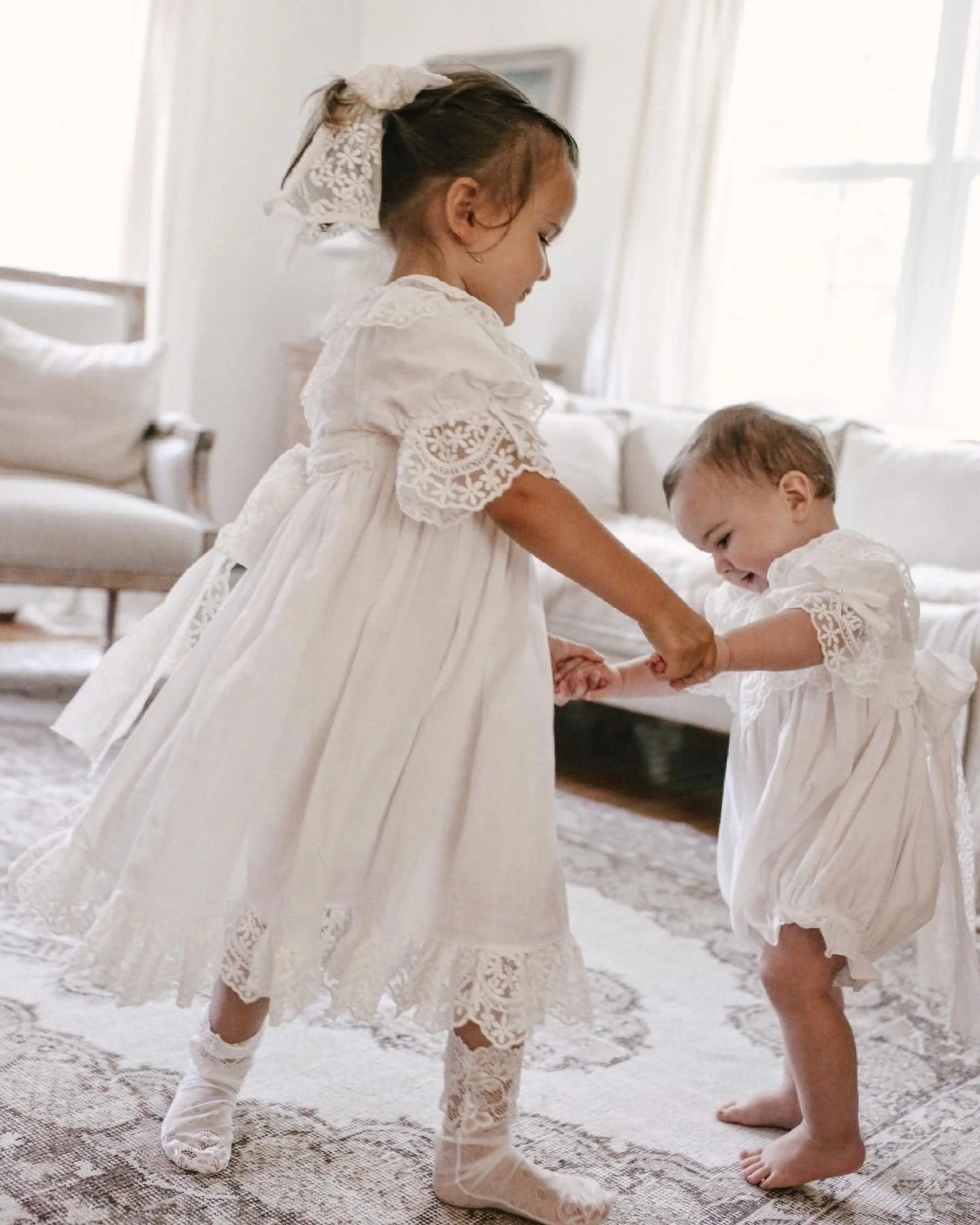 Katherine Embroidered Linen Dress - Image 8
