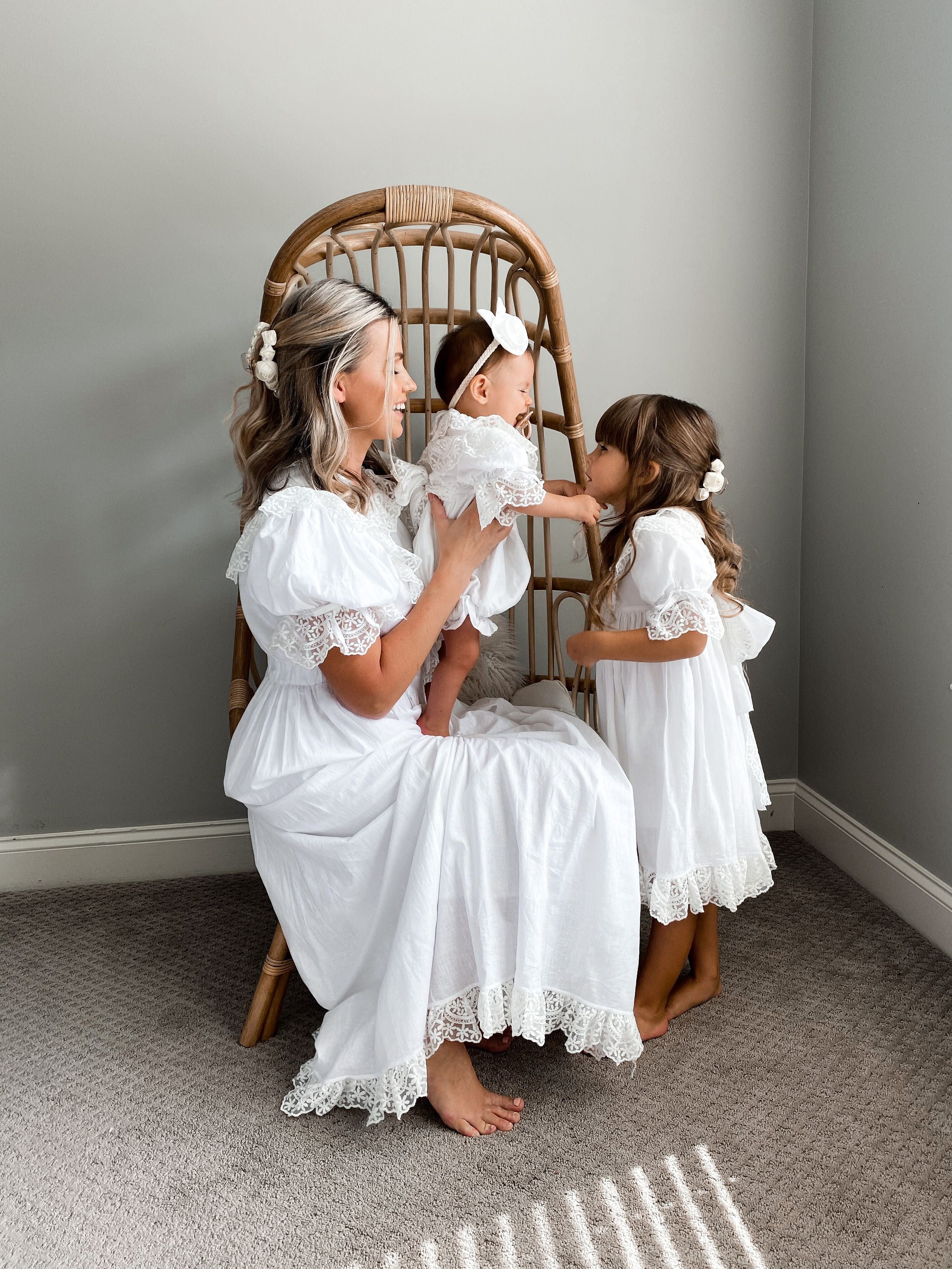 Katherine Embroidered Linen Mom Dress - Image 13