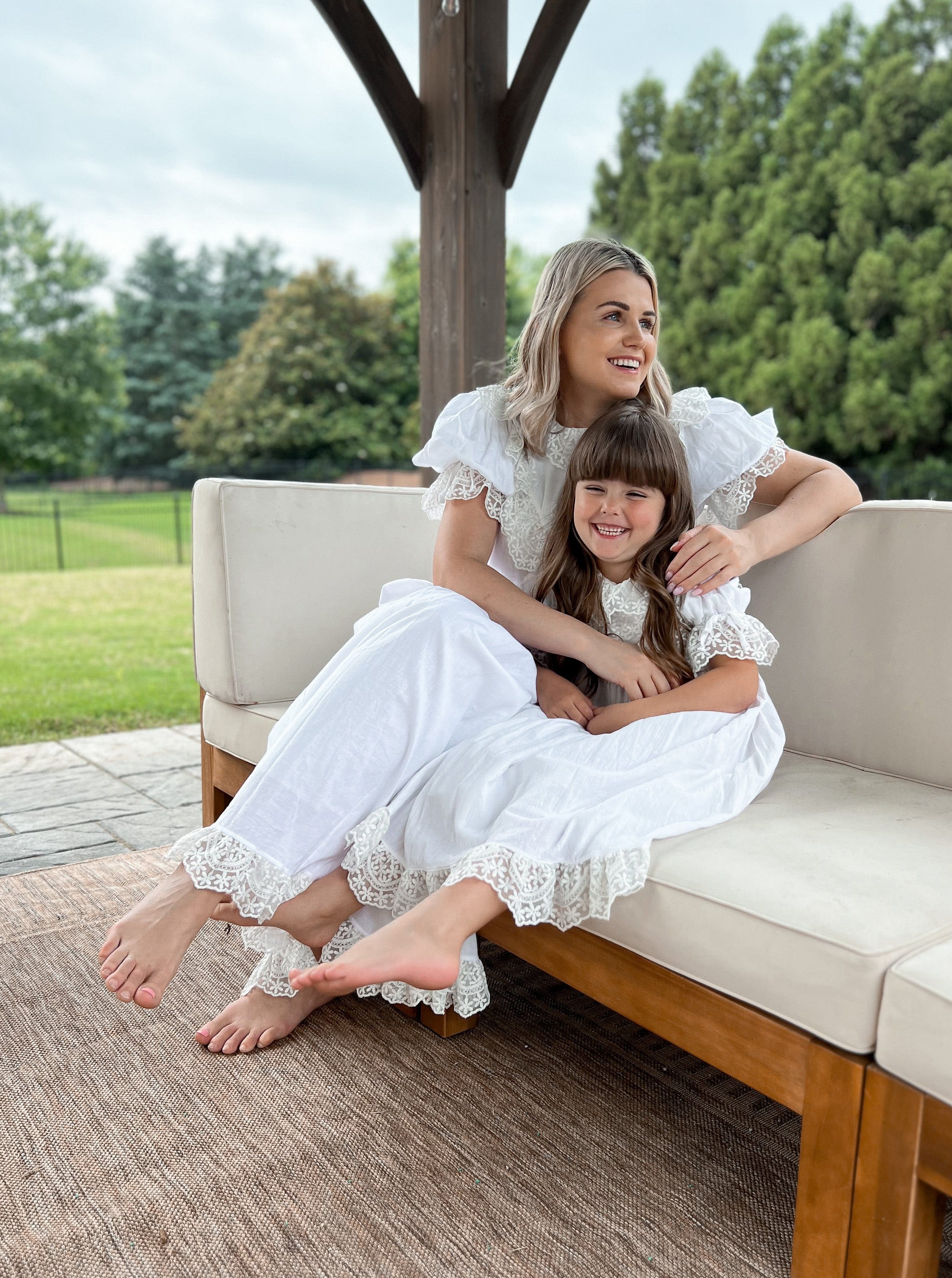 Katherine Embroidered Linen Mom Dress - Image 16