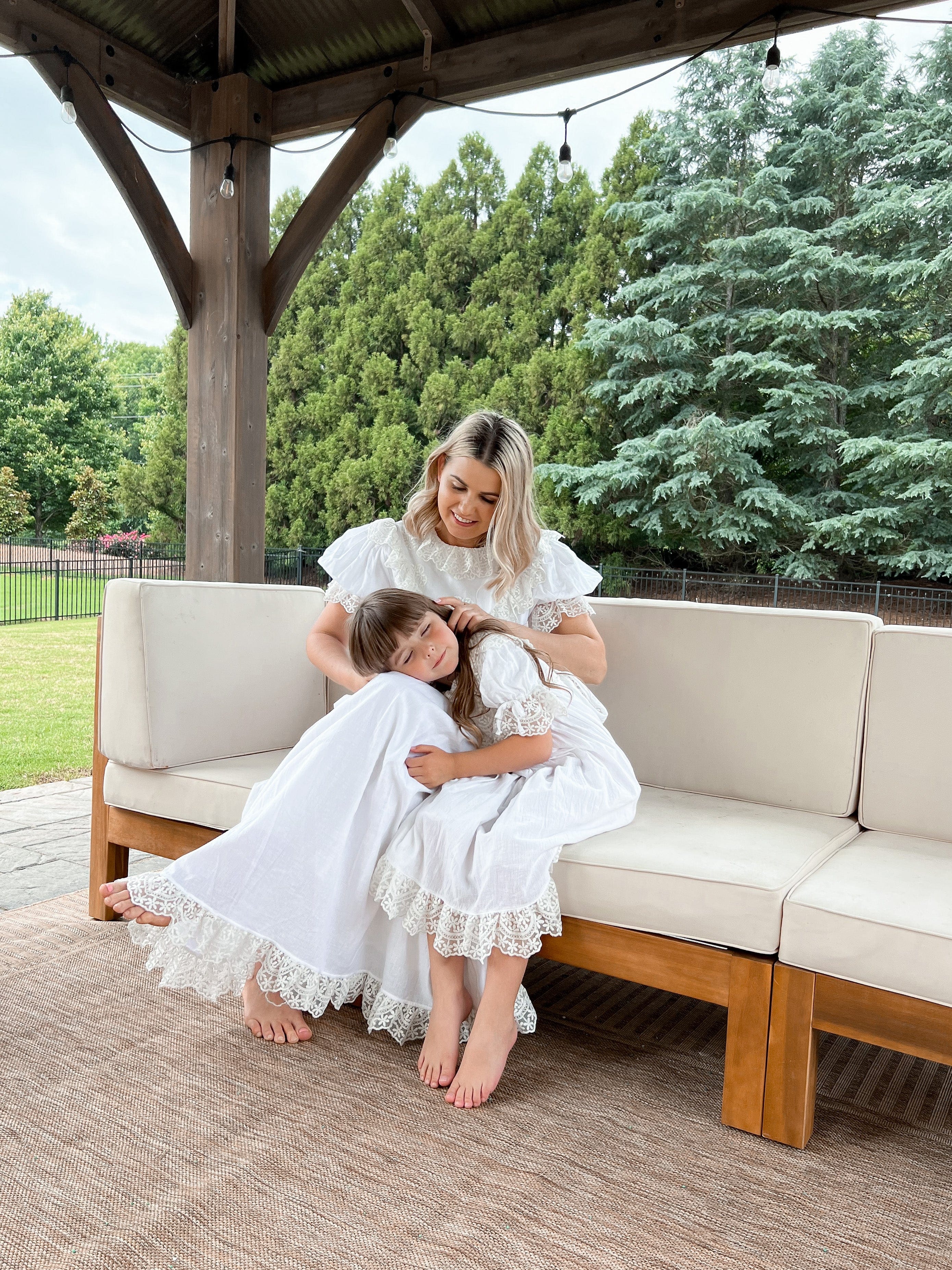 Katherine Embroidered Linen Mom Dress - Image 17