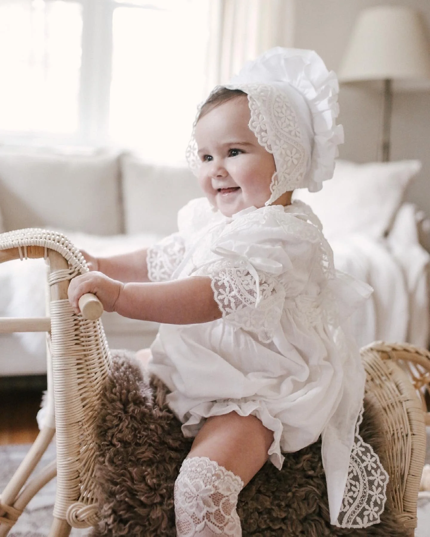 Katherine Embroidered Linen Romper - Image 10