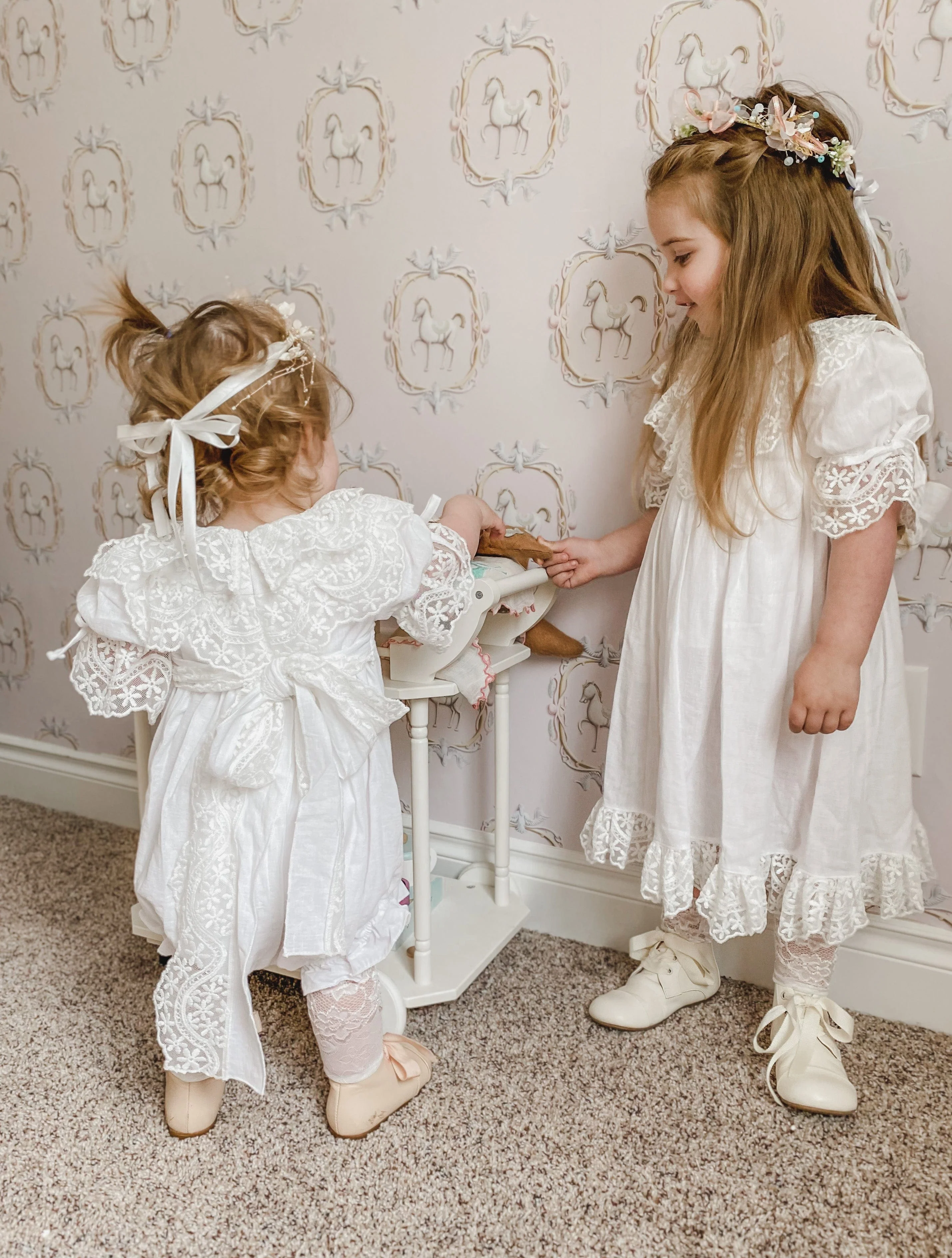 Katherine Embroidered Linen Romper - Image 14