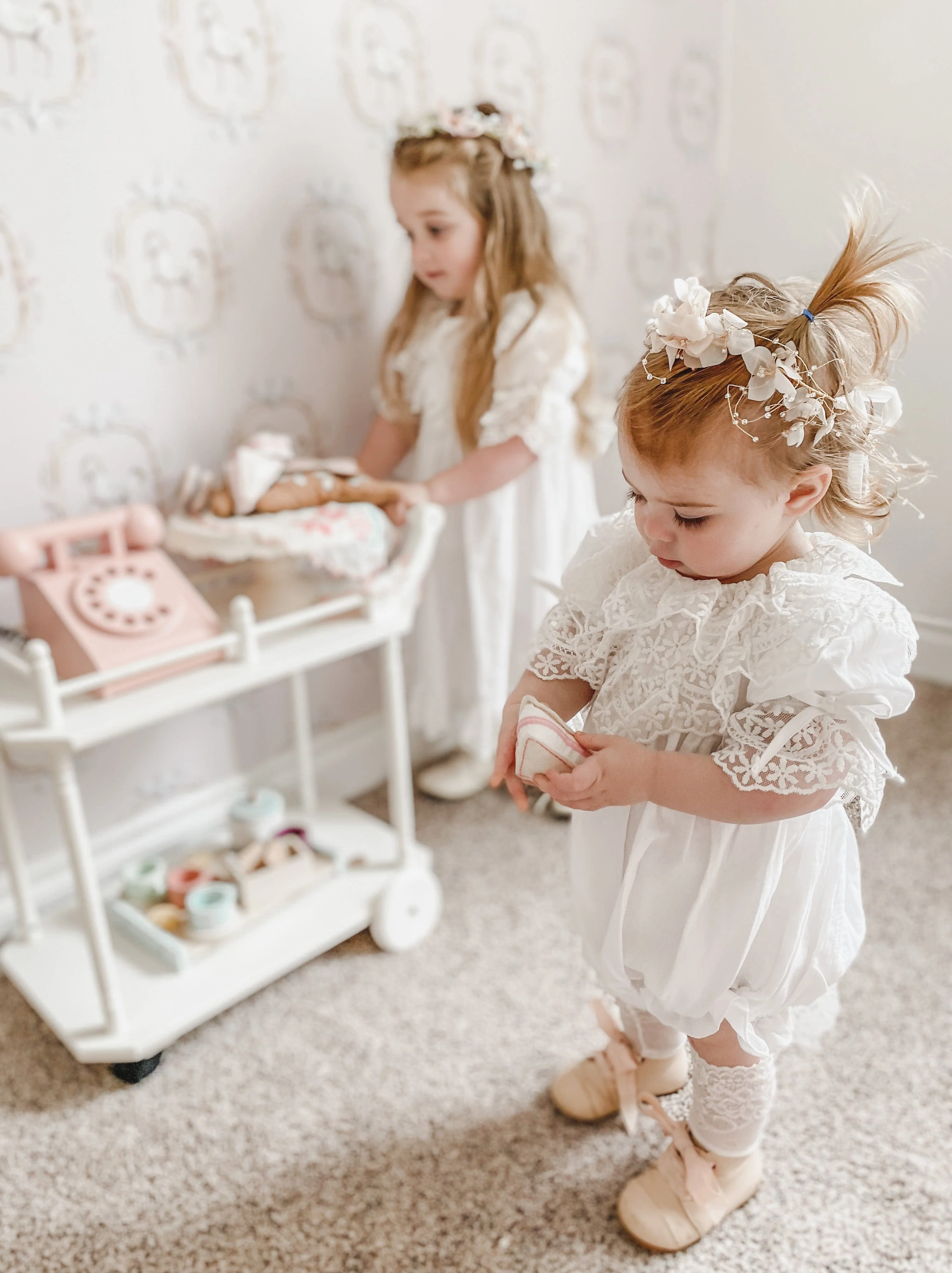 Katherine Embroidered Linen Romper - Image 16