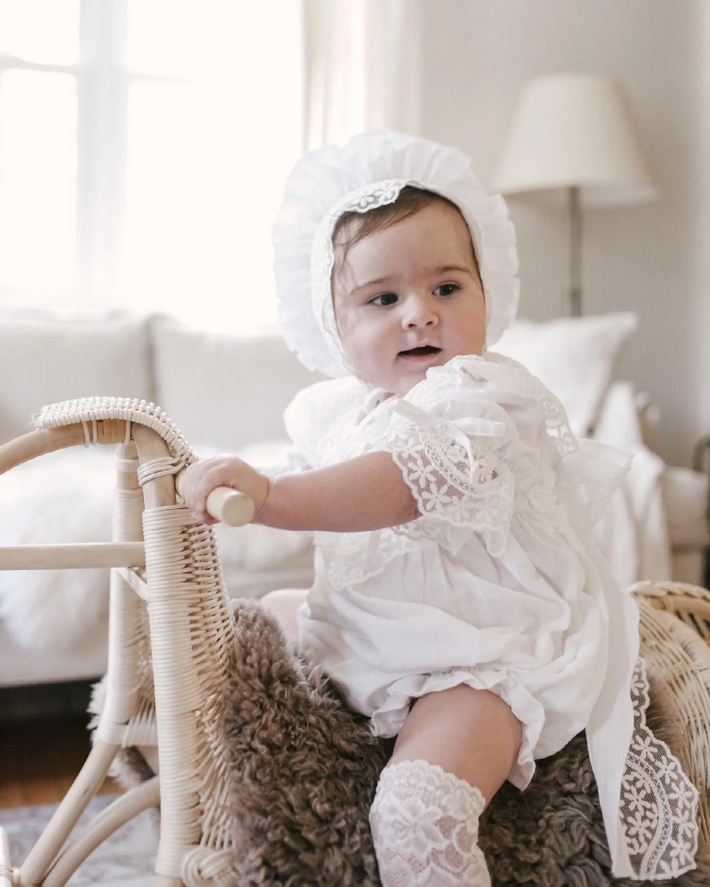 Katherine Embroidered Linen Romper - Image 7