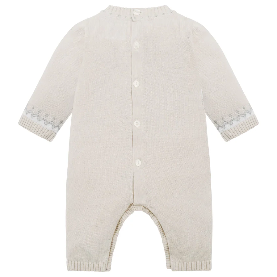 Kristian Boys Stone Teddy Knit All in One & Hat Set - Image 2