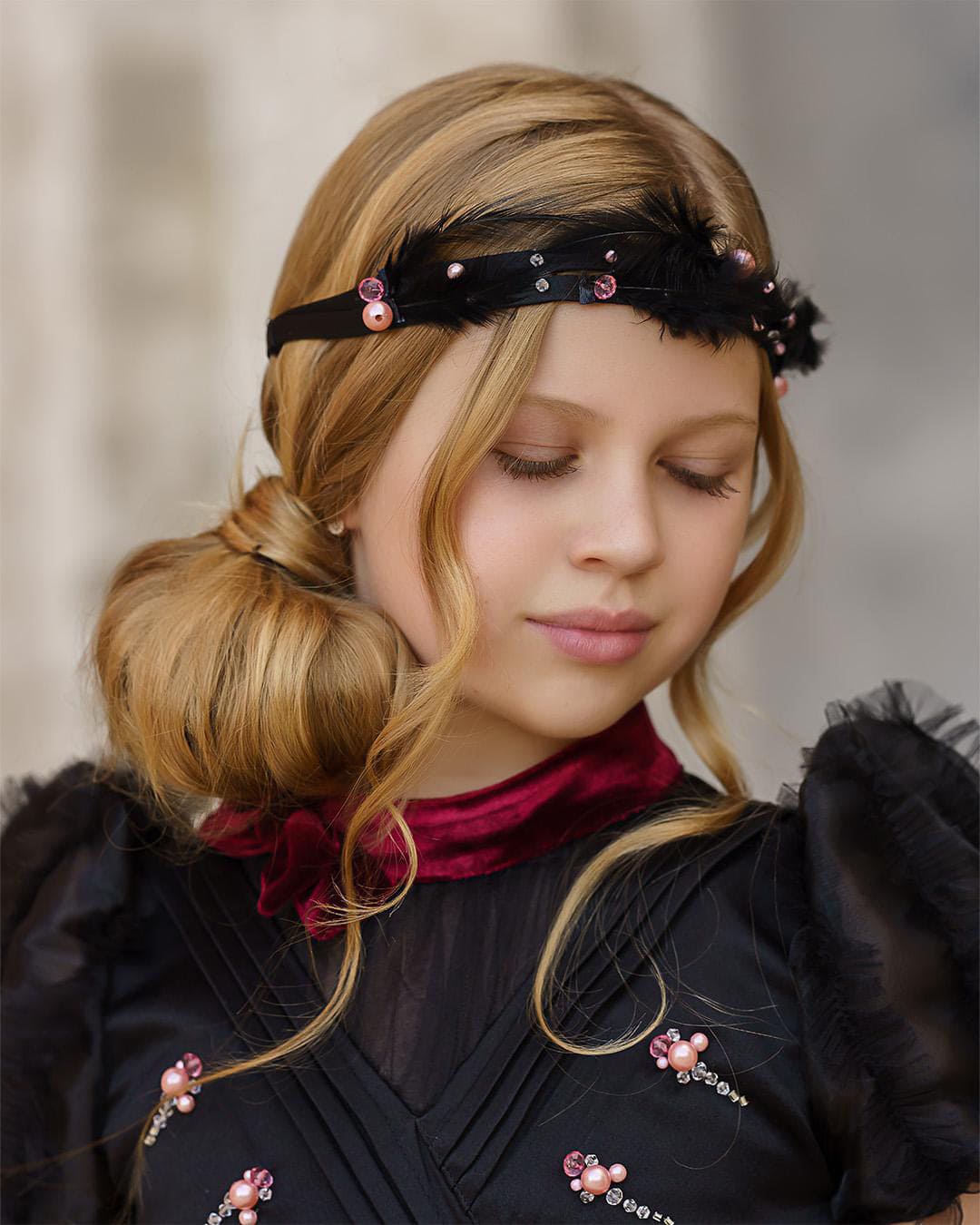 Kylie Feather Hair Sash - Image 8