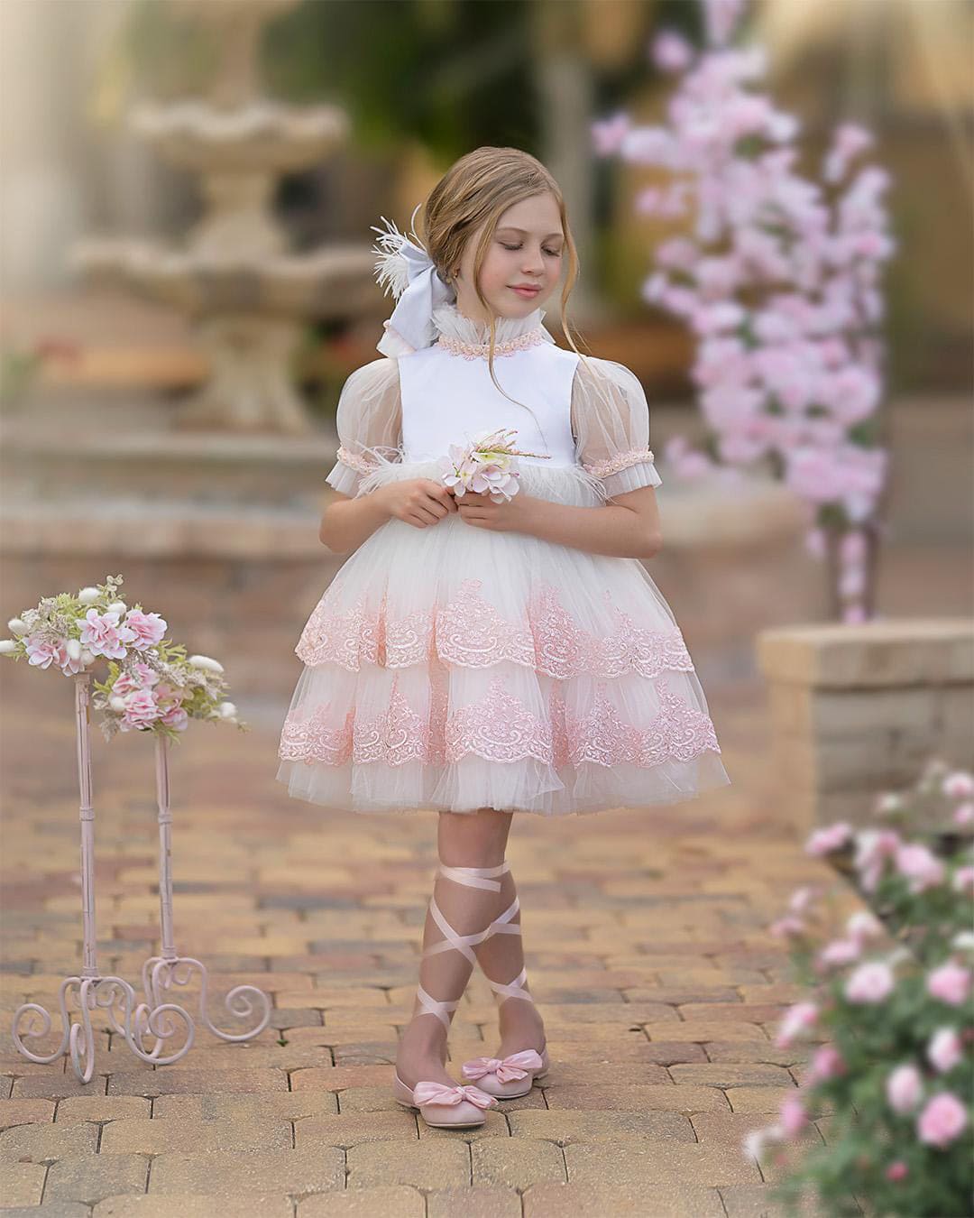 Laila Embroidered Feather Dress - Image 13