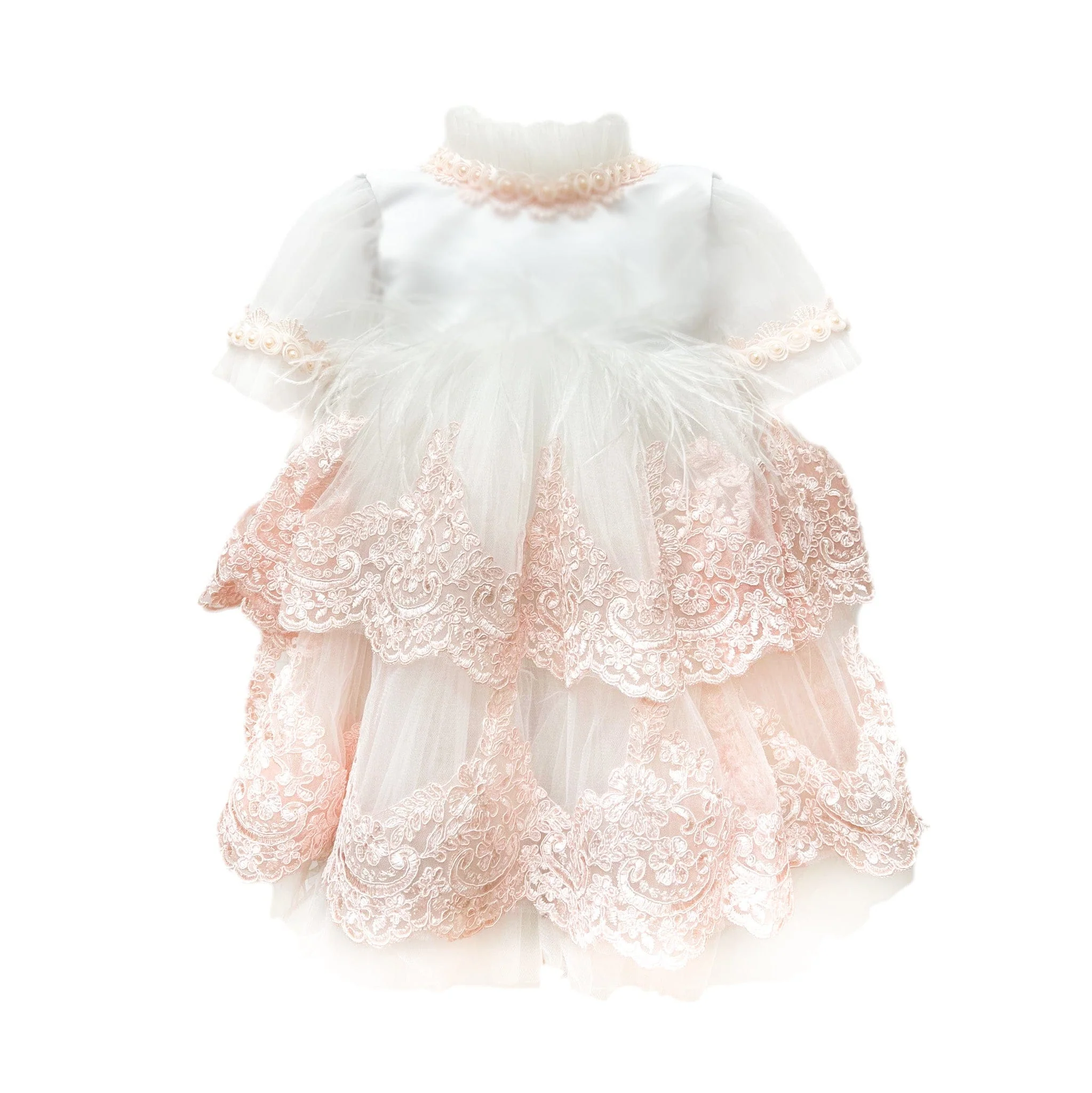 Laila Embroidered Feather Dress - Image 2