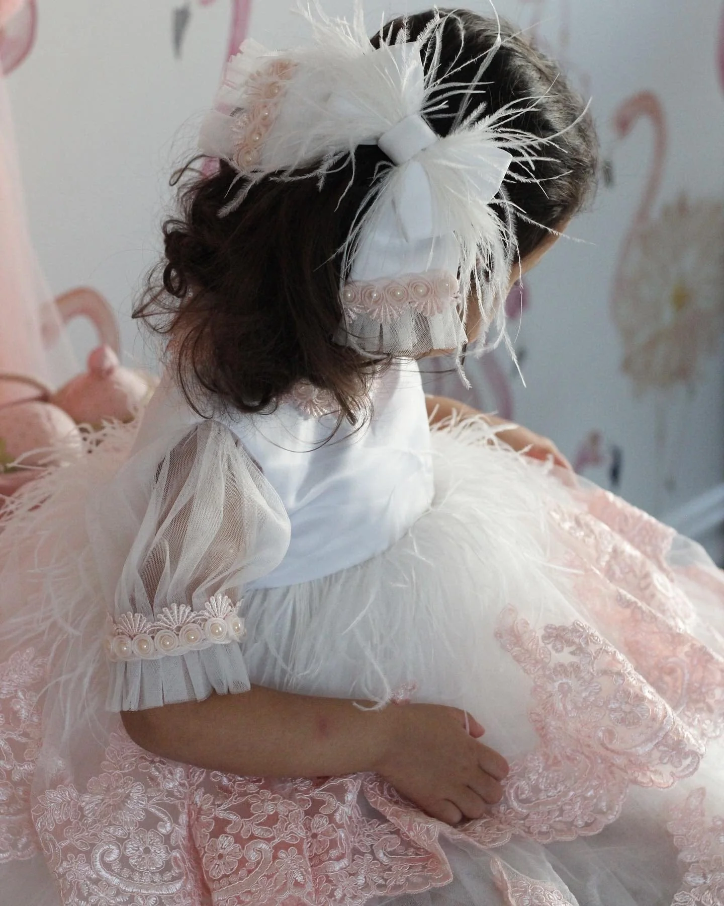 Laila Embroidered Feather Dress - Image 21