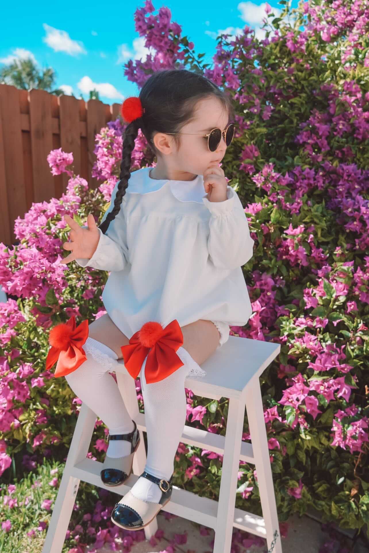 Lana Ruffle Socks with Poms and Bows - Image 14