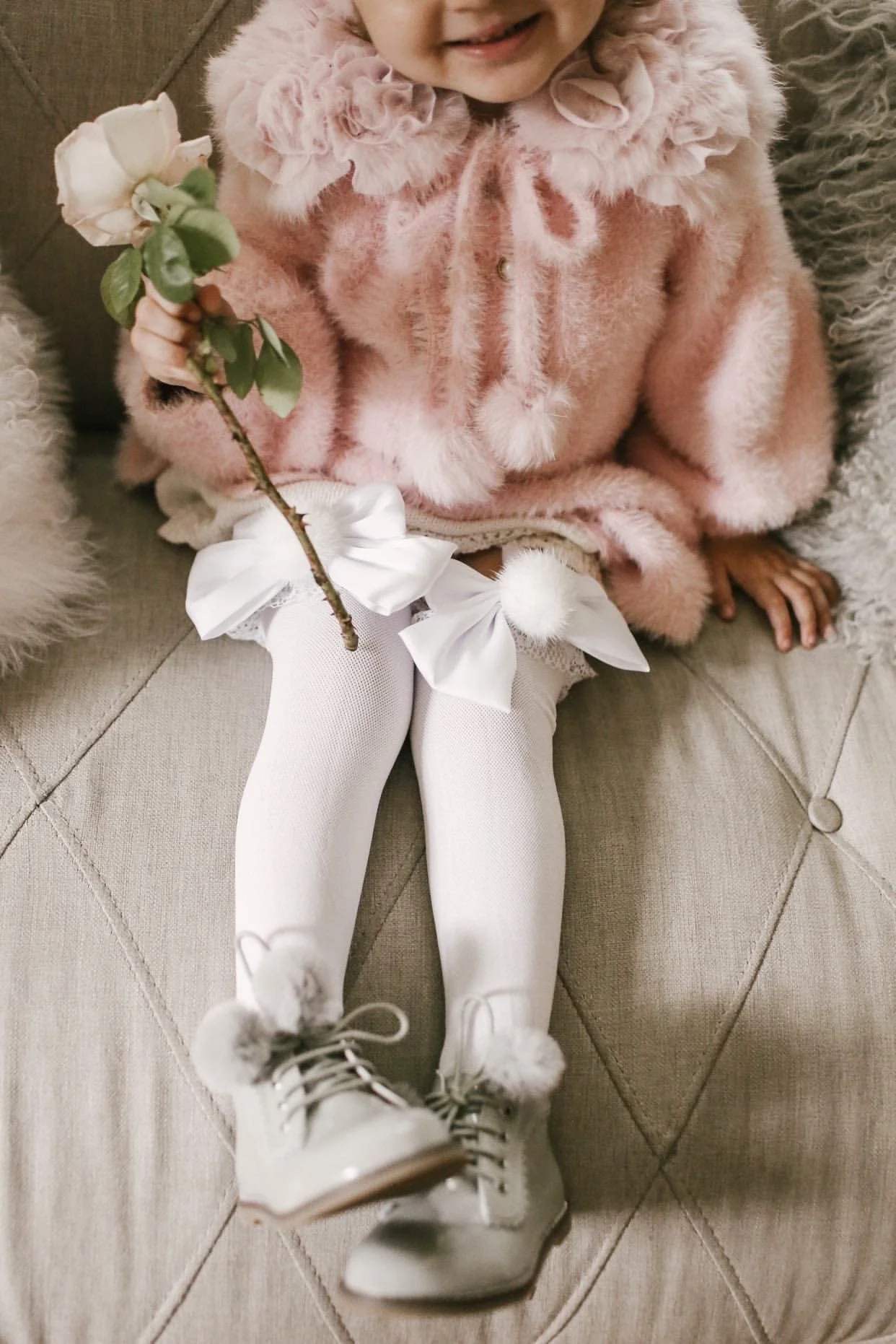 Lana Ruffle Socks with Poms and Bows - Image 15